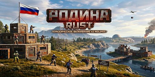 РОДИНА RUST |X2|NOLIMIT| ДЛЯ НОВИЧКОВ!