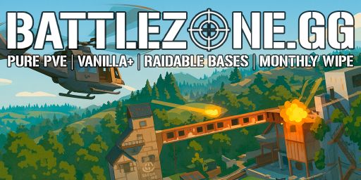 BattleZone.gg — Pure PvE | Vanilla+ | Raidable Bases