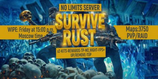 SURVIVE RUST | X2| KIT | DAYLY REWARDS | TP | NO LIMIT |