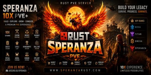 [EU/US] Speranza 10x Pve+|Custom Weapon|Gold Scrap|Bosses