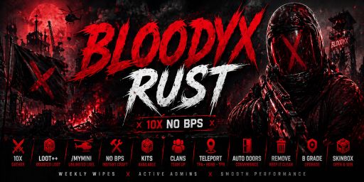BloodyxRust 10x | Loot++ | Kits | SkinBox | JUST WIPED
