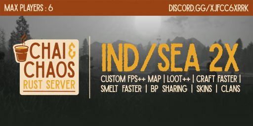 [SEA/IND] Chai & Chaos 2X | Max 6 | Loot + | Skins | Friday