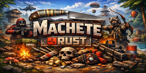 Machete Rust I Fast recicle I+Loot I 5 min.Crates