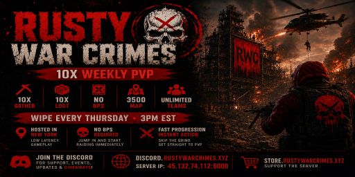Rusty War Crimes 10x Kits|NoBps|Shop|TP|Clans|