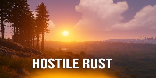 HOSTILE RUST | X100 | FAST LOOT | PVP | CLANS | 13.08