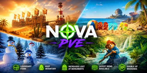 NOVΛ PVE 10X|Crafting|Skills|R-Bases|EpicLoot|Kits|2XP|Legenda