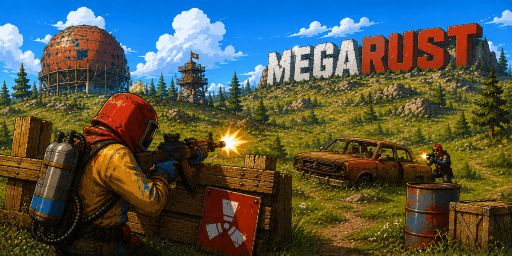MegaRust 10x PVE [PURGE|Events|Sky+WaterBases|SkillTree|More]