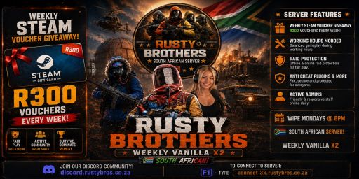 Rusty Brothers X2 - Just WIPED - Mondays - Weekly @ 6PM