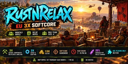[EU] RustNRelax 3x Softcore | Monthly | No BP Wipes | Wiped 01/