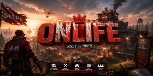 Onlife Rust PvE | EU | 3x Gather & Loot | Events | Shop