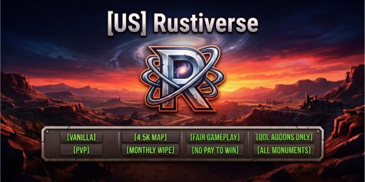 Rustiverse PVP 3x Solo/Duo/Trio|LootX3| Shared BPs