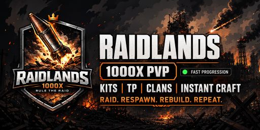 RaidLands 10x PvP Kits Clans JUST WIPED