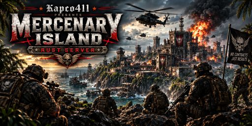 Kapco411 Mercenary Island|4X Elite|500Raidbases|Highly modded|